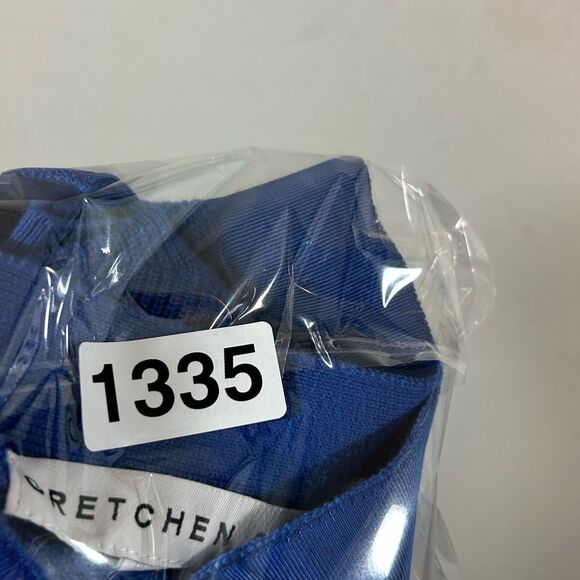 Gretchen Scott ladies cardigan sweater blue gold small knit casual everyday - Picture 10 of 10